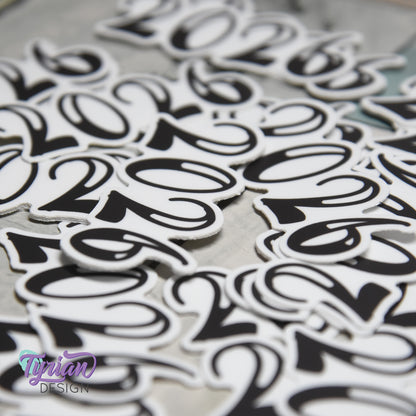 2026 Sticker | 2026 Planner Sticker | Sticker is high quality weather proof vinyl | 2.5 x 1 inch